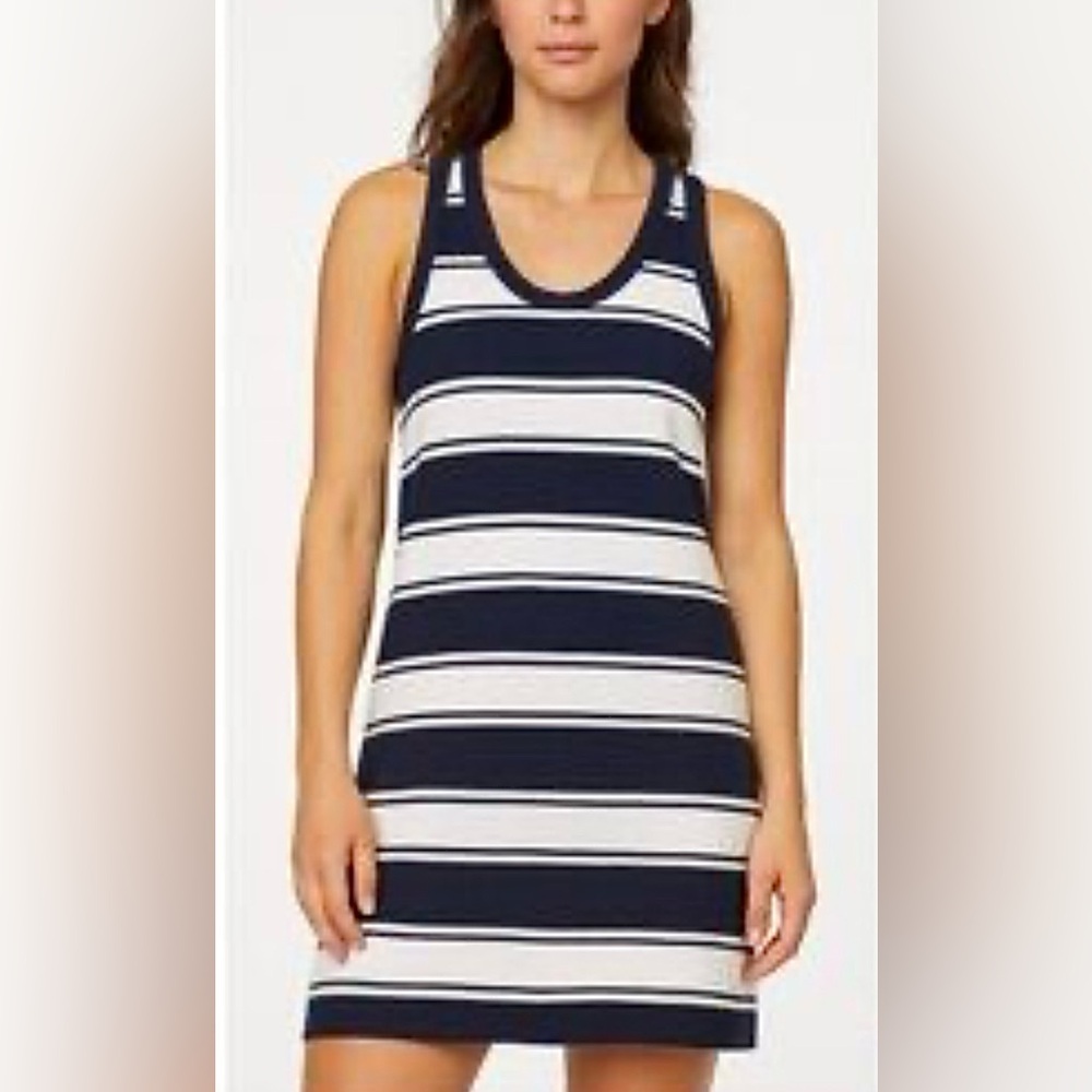 J.Crew Sleeveless Mini Dress Navy and White stripes Size XXS